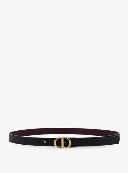 Dior Cd 30 Montaigne Leather Belt Bordeaux Mu