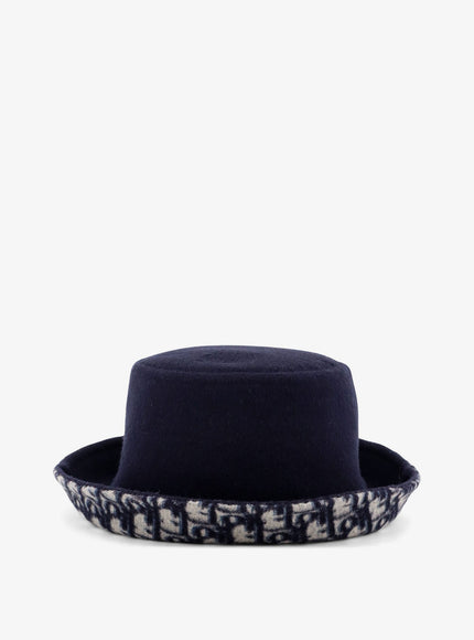 Dior Virgin Wool And Silk Cloche Bleu