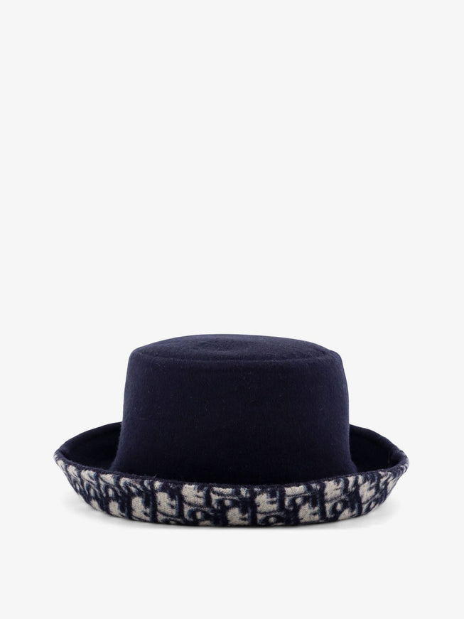 Dior Virgin Wool And Silk Cloche Bleu