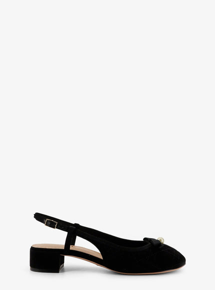 Dior Dior Ballet Cannage Quilted Slingback Pumps Noir