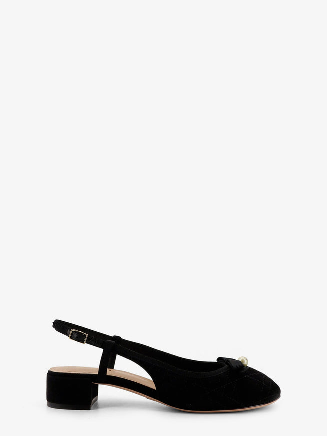 Dior Dior Ballet Cannage Quilted Slingback Pumps Noir