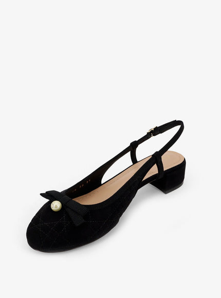 Dior Dior Ballet Cannage Quilted Slingback Pumps