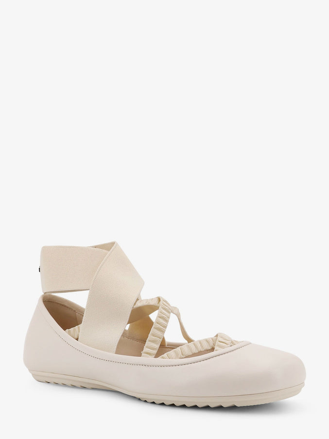 Dior Shade Leather Ballerinas With Elastic Bands