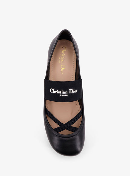 Dior Shade Leather Ballerinas With Elastic Bands