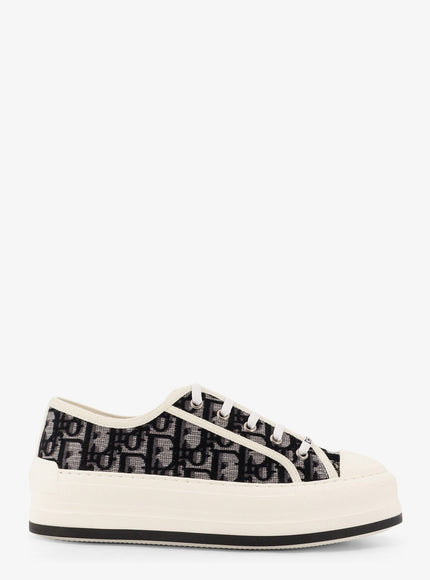 Dior Walk'n'dior Low-Top Dior Oblique Canvas Sneakers Grey