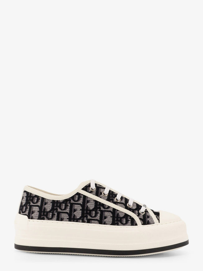 Dior Walk'n'dior Low-Top Dior Oblique Canvas Sneakers Grey