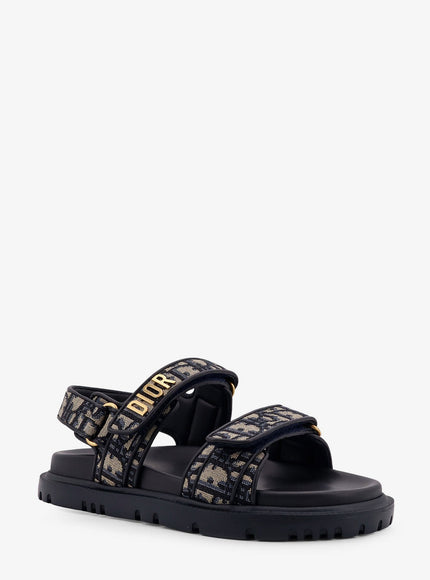 Dior Dioract Cotton Sandals With Dior Oblique Motif