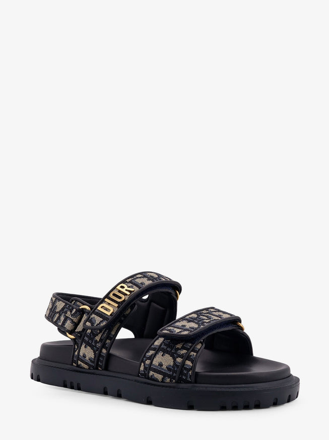 Dior Dioract Cotton Sandals With Dior Oblique Motif