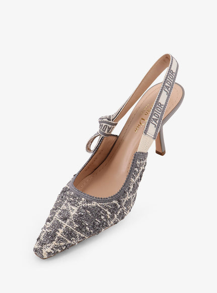 Dior J'adior Cannage Tweed Slingback Pumps