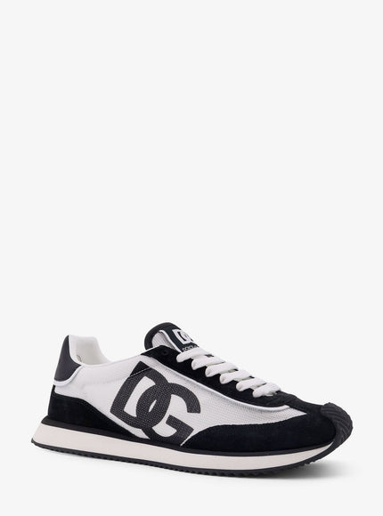Dolce & Gabbana Low-Top Wool Sneakers With Suede Inserts