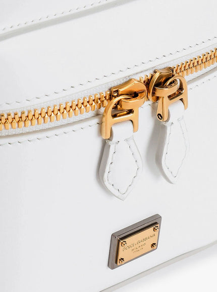 Dolce & Gabbana Sicily Leather Handbag With Iconic Logo Plate