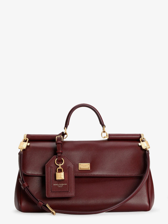 Dolce & Gabbana My Sicily Leather Shoulder Bag Uni Bordeaux