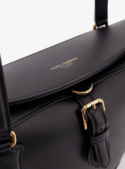 Dolce & Gabbana Coffa Capri Leather Shoulder Bag