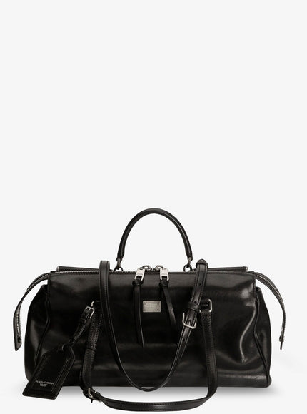 Dolce & Gabbana Vittoria Leather Shoulder Bag Uni Nero