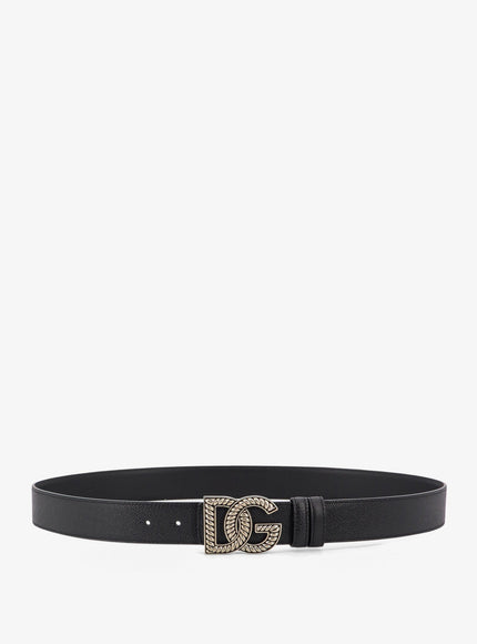 Dolce & Gabbana Leather Belt Nero Nero