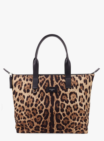 Dolce & Gabbana Nylon Shoulder Bag With Animalier Print Uni Maculato