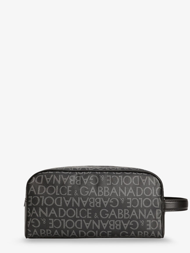 Dolce & Gabbana Coated Canvas Necessaire With All-Over Logo