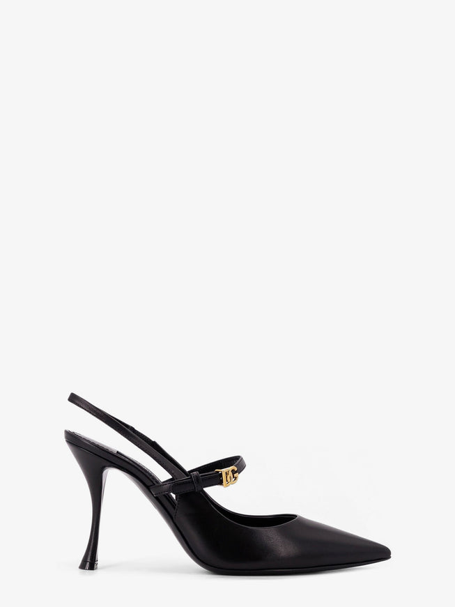 Dolce & Gabbana Suede Slingback Pumps Nero