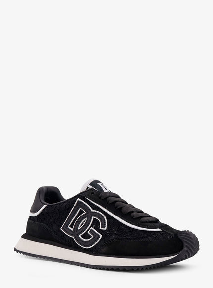 Dolce & Gabbana Low-Top Lace Sneakers With Suede Inserts