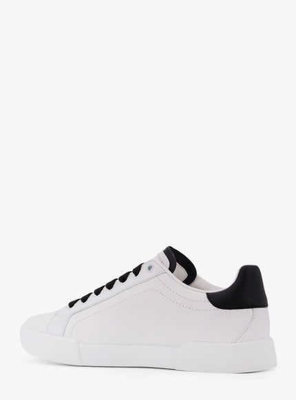 Dolce & Gabbana Portofino Light Strobel Leather Low-Top Sneakers