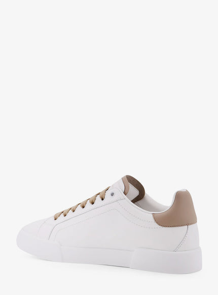 Dolce & Gabbana Portofino Light Strobel Leather Low-Top Sneakers