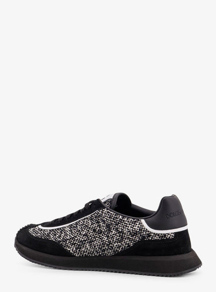 Dolce & Gabbana Low-Top Wool Sneakers With Suede Inserts