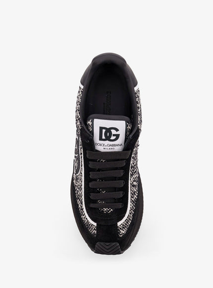 Dolce & Gabbana Low-Top Wool Sneakers With Suede Inserts
