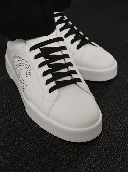 Dolce & Gabbana Portofino Leather Low-Top Sneakers