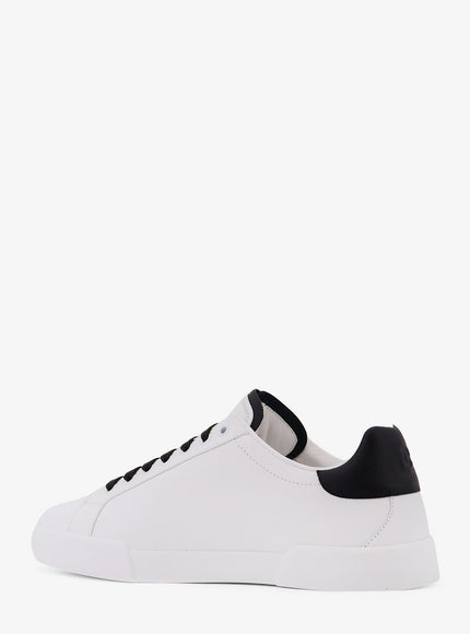 Dolce & Gabbana Portofino Leather Low-Top Sneakers