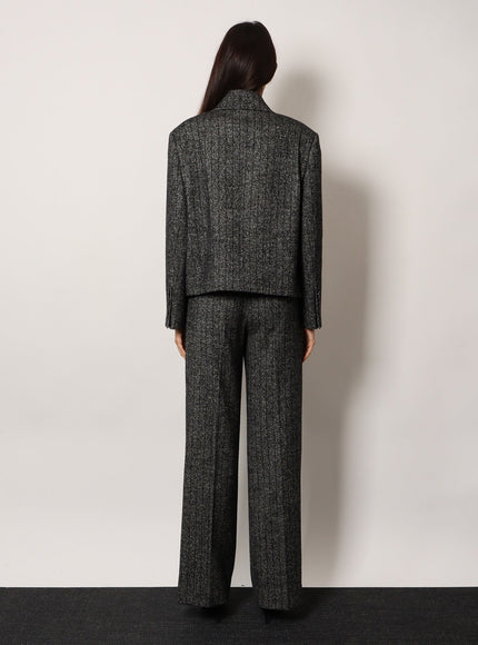 Dolce & Gabbana Wool Blend Striped Double-Breasted Blazer