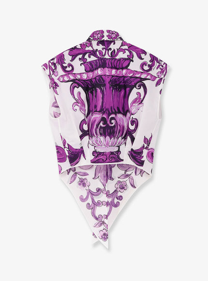 Dolce & Gabbana Cotton Shirt With Maiolica Print