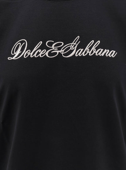 Dolce & Gabbana Cotton T-Shirt With Lace Details