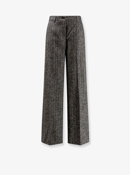 Dolce & Gabbana Striped Wool Blend Trousers Rigato