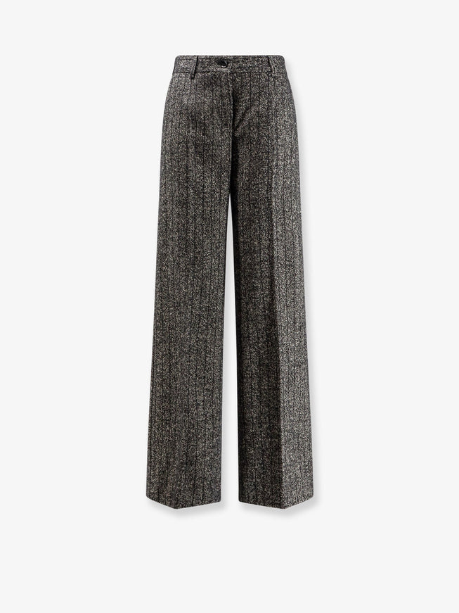 Dolce & Gabbana Striped Wool Blend Trousers Rigato