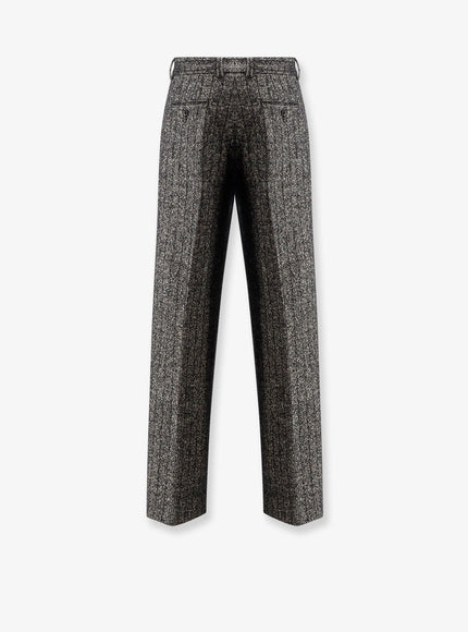 Dolce & Gabbana Striped Wool Blend Trousers