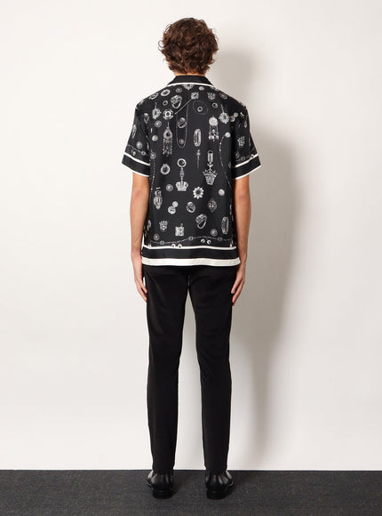 Dolce & Gabbana Silk Shirt With Maiolica Print