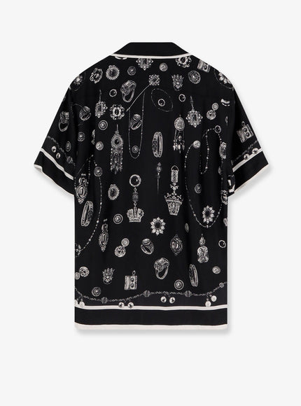 Dolce & Gabbana Silk Shirt With Maiolica Print