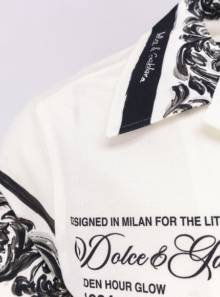 Dolce & Gabbana Silk Shirt With Maiolica Print