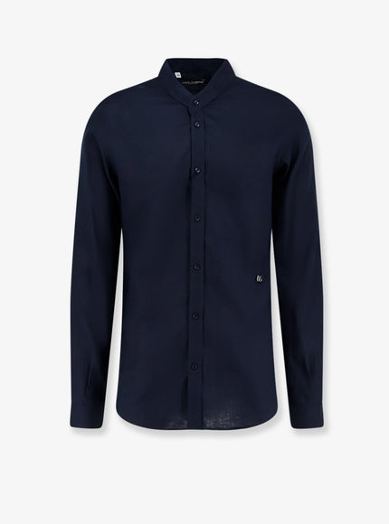 Dolce & Gabbana Martini Linen Shirt Nero