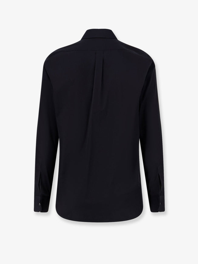 Dolce & Gabbana Cotton Shirt With Iconic Logo On The Front