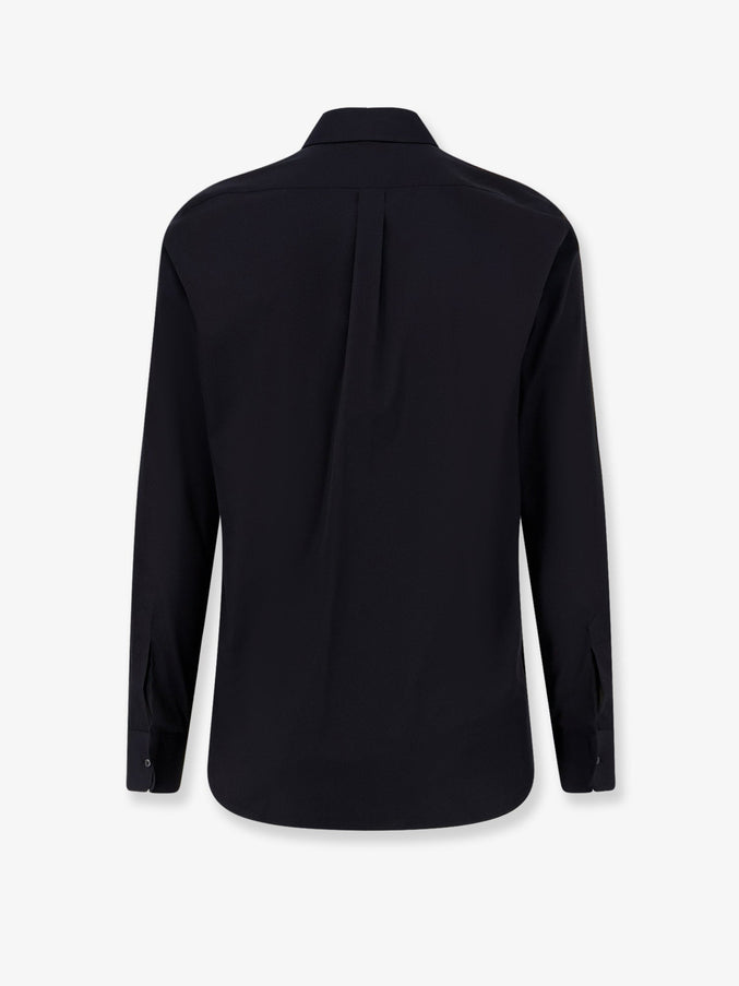 Dolce & Gabbana Cotton Shirt With Iconic Logo On The Front