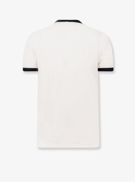 Dolce & Gabbana Cotton T-Shirt With Flocked Print