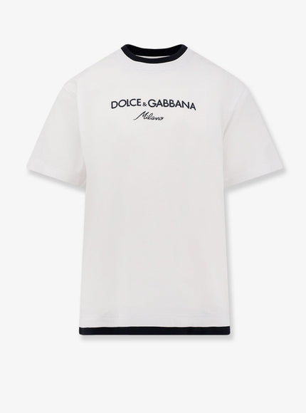 Dolce & Gabbana Cotton T-Shirt Bianco Ottico