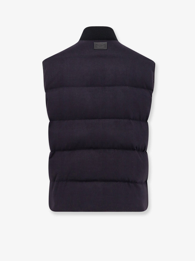 Dolce & Gabbana Sleeveless Jacket In Cotton And Viscose