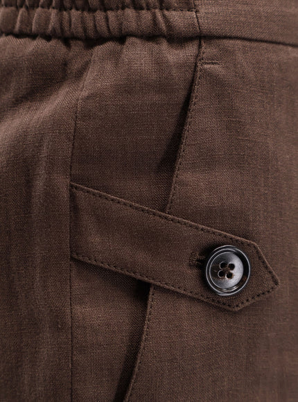Dolce & Gabbana Linen And Cotton Blend Bermuda Shorts
