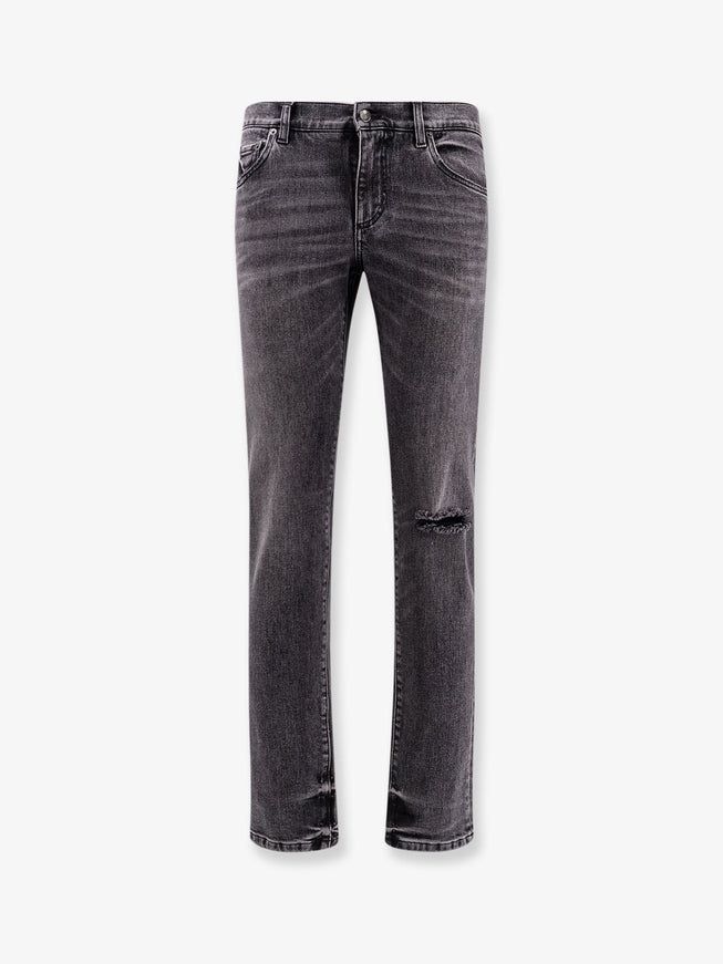 Dolce & Gabbana Skinny Grey Denim Jeans Variante Abbinata