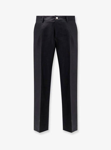 Dolce & Gabbana Wool And Silk Trousers Nero