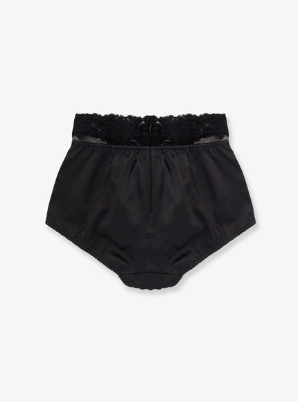 Dolce & Gabbana Silk Coulotte With Lace Inserts