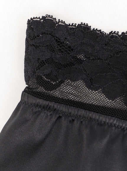 Dolce & Gabbana Silk Coulotte With Lace Inserts