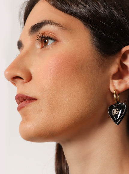 Dolce & Gabbana Metal Earrings With Rhinestones